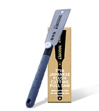 RUITOOL Japanese Hand Saw 6 Inch Double Edge Sided Pull Saw Ryoba SK5 Flexible Blade 14/17 TPI Flush Cut Beech Handle Wood Saw for Woodworking Tools