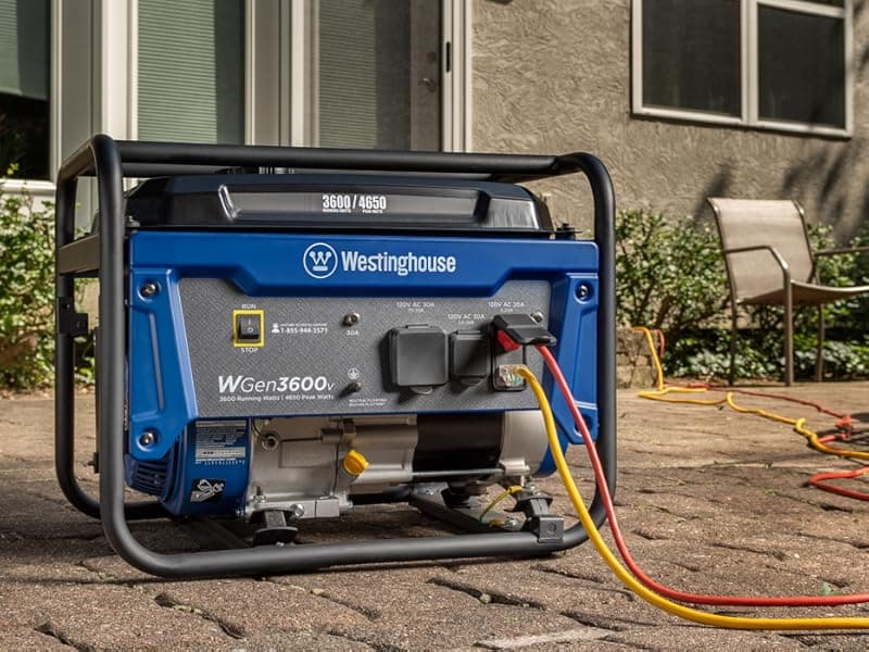 Westinghouse Outdoor Power Equipment 4650 Peak Watt Portable Generator, RV Ready 30A Outlet, Gas Powered