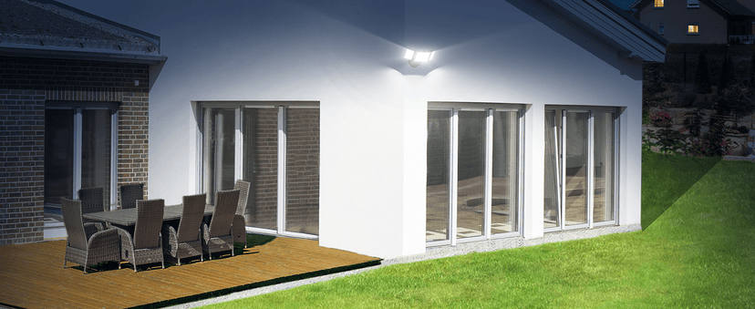 Olafus 60W Flood Lights Outdoor, Switch Controlled 6000LM LED Security Lights, IP65 Waterproof Outside Floodlights, 6500K Exterior Flood Light Fixture Wired for House Yard Porch Eave Black