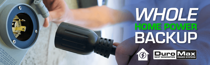 DuroMax XP3025GC 30-Amp 25-Foot 10-Gauge L14-30 Heavy Duty Generator Cord for Home Power Backup, Black