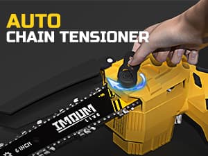 Mini Chainsaw Cordless 6 Inch, 32FT/S Fast Powerful Cutting, Brushless Electric Handheld Chain Saw with 3.0Ah Battery Powered, Auto Oiler, Lightweight, Sharp for Tree Trimming Pruning(Upgrade Version)