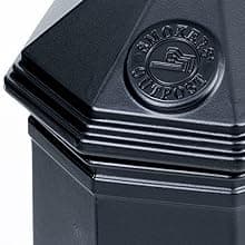 Commercial Zone 710302 Smoker’s Outpost Site Saver Hexagon Shape Cigarette Collector Receptacle Container, Beige