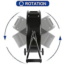 BILT HARD 24" 8100 CFM High Velocity Industrial Drum Fan, 3-Speed Heavy Duty Metal Shop Fan for Warehouse, Workshops, Garage, Factory and Basement - UL Listed
