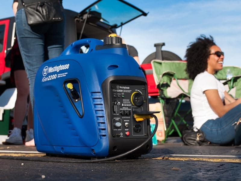 Westinghouse 2200 Peak Watt Super Quiet & Lightweight Portable Inverter Generator, Gas Powered, Parallel Capable, Long Run Time