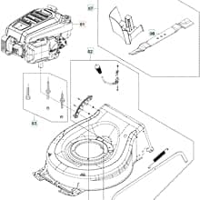 Ground Drive Belt 754-04101 Compatible with Troybilt Walk Behind Lawn Mower Model 12A-446A711