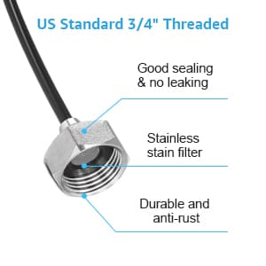 Bonviee Misters for Outside Patio, 75FT (23M) Patio Misting System, Outdoor Misters for Patio Cooling, 28 Brass Mist Nozzles, 3/4" Adapter, DIY Water Misters for Cooling Outdoor Garden Greenhouse