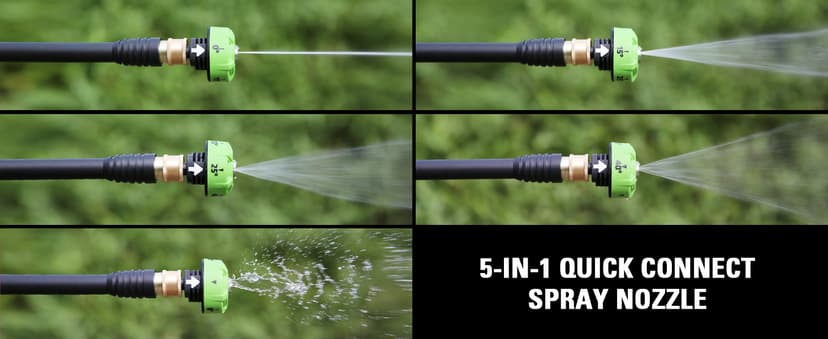 Greenworks 24V 600 PSI (0.8 GPM) Cordless Power Cleaner with (2) 2Ah Batteries, Charger, & Wash Glove, Green