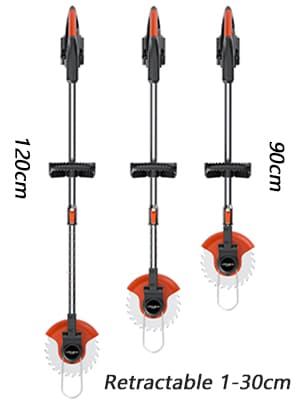 Cordless Lawn Mower with Battery and Charger,21V Lawn Trimmer Grass Edger with Two 2.0Ah Li-Ion Battery Powered & 3 Cutting Blade Types, Compact Power Tool for Lawn Yard Work, Black