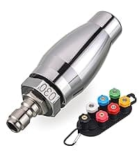 JOEJET Downstream Injector for Pressure Washer, Fixed Chemical Injector Kit with 3/8 Inch Quick Connect, 3-5 GPM