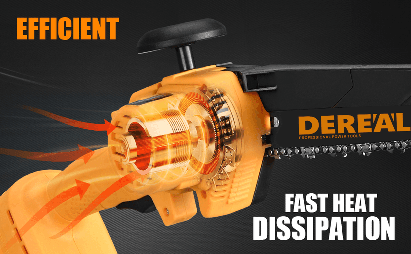 2-in-1 Cordless Pole Saw, Brushless Mini Chainsaw with Pole, 20V 4.0Ah Battery Powered Pole Saws for Tree Trimming, 8" Cutting Power Small Pole Saw, 18ft Reach Electric Saw for Trees With Pole