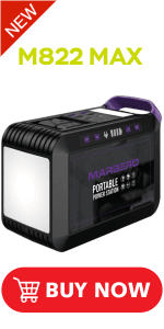 MARBERO Portable Power Station 88Wh Camping Lithium Battery Solar Generator Fast Charging with AC Outlet 120W Peak Power Bank(Solar Panel Optional) for Home Backup Outdoor Emergency RV Van Hunting