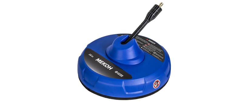 14” Electric Pressure Washer Surface Cleaner Attachment, 2500 PSI Universal Power Washer Accessories for Driveway Sidewalk Deck Patio Concrete Cleaning, 1/4" Quick-Connect, Dual Rotary Nozzles