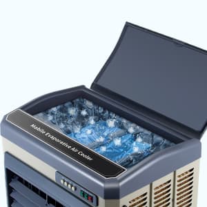 41" Swamp Cooler, 4800 CFM Evaporative Air Cooler with 10.6 Gallon Water Tank, Portable Outdoor Air Conditioner with 3 Ice Pack, 110° Oscillation, 3 Speed for Garage, Yard, Commercial Use