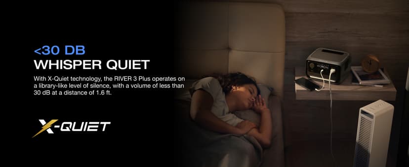 EF ECOFLOW Solar Generator RIVER 3 Plus with 45W Solar Panel, 286Wh Portable Power Station LiFePO4 Battery, 3 Up to 1200W AC Outlets, <10 MS UPS, Expandable to 858Wh, <30 dB Quiet, 1Hr Fast AC Charge