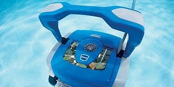 Polaris 8050 Sport Robotic Pool Cleaner, Automatic Vacuum for InGround Pools up to 40ft, Wall Climbing Vac w/ Strong Suction & Easy Access Transparent Lid