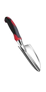 Garden Tool Shovel for Digging Gardening Trowel for Lawn Planting Stainless Steel Spade Wooden Handle Anti Slippery