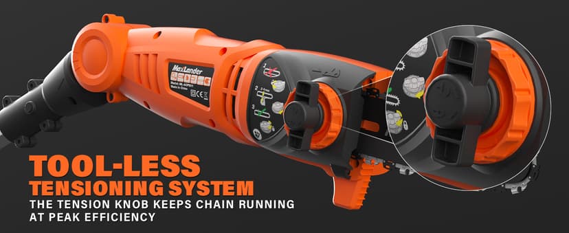 MAXLANDER 8-Inch Electric Pole Saw Corded - 6 Amp Pole Saws for Tree Trimming, Lightweight & Efficient Pole Saw - Easy Tree Trimming & Tool-Free Setup