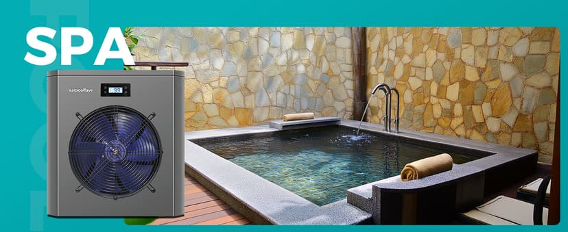 16000 BTU Swimming Pool Heat Pump 5000 Gallon Electric Pool Heater for Above Ground Pool 5KW Heating or Cooling WiFi Control Timer Pool Heater 120V 60Hz
