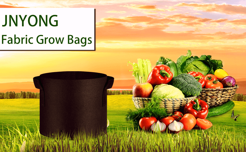 12-Pack 10 Gallon Thickened Non-Woven Grow Bags, Aeration Fabric Pots with Handles