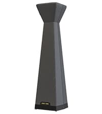 EAST OAK Pyramid Patio Heater, 48,000 BTU Outdoor Patio Heater All Stainless Steel, Quartz Glass Tube Propane Heater, Triple Protection System, With Wheels, Outdoor Heater for Commercial & Residential