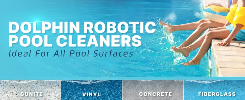 Dolphin Liberty 200 and Skimmi Cordless Robotic Pool Cleaning up to 33 FT - Wall Climbing Scrubber