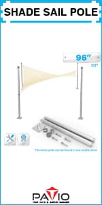 Patio Paradise 10' x 12' Pergola Canopy Replacement Cover Shade Cloth with Grommets Weighted Rods Outdoor Sun Shade Screen UV Block for Gazebo Backyard Deck Porch Balcony, Brown