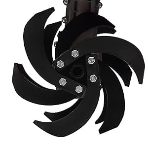 4-Stroke 63CC Gas Powered Tiller Cultivator Garden Yard Rototiller Tilling Tool Gas Tiller- Ideal for Garden, Lawn, Soil Cultivation, Weed & Digging