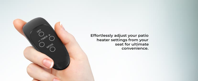 SereneLife Infrared Patio Heater, 1500W Electric Heater with Remote, Quiet Operation, IP65 Approved, Three Heat Levels, Indoor/Outdoor for Patio, Restaurant, Backyard, Garage, Decks