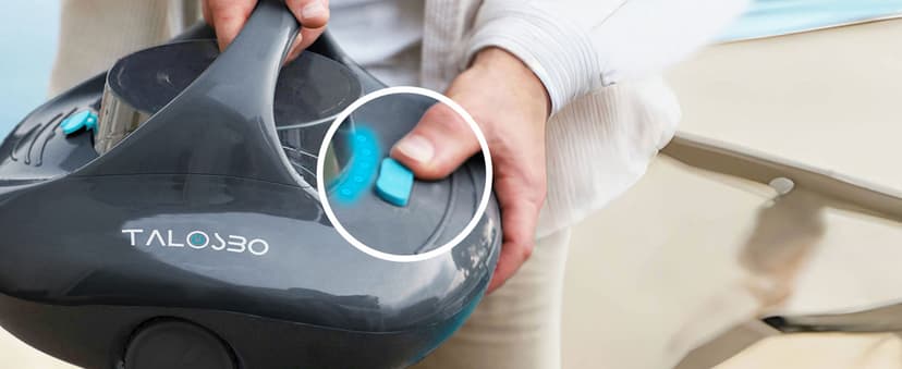 (2025 Upgraded) TALOSBO Pleco Se Cordless Pool Vacuum Cleaner Up to 130 Mins Runtime, Robotic Pool Cleaner with 2.5H Fast Charge, Ideal for Flat Above Ground and Inground Pools up to 861 Sq. Ft.