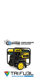 Champion Power Equipment 15,000-Watt Electric Start Tri Fuel Home Backup Portable Generator with CO Shield