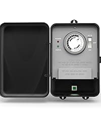 BN-LINK Pool Pump Timer, Outdoor Mechanical Timer Box, Heavy Duty 24 Hour Programmable, 2HP 40A Max, 120, 240, 277 VAC, for Pool Pump, Water Heater, Fans, SPA, ETL Listed