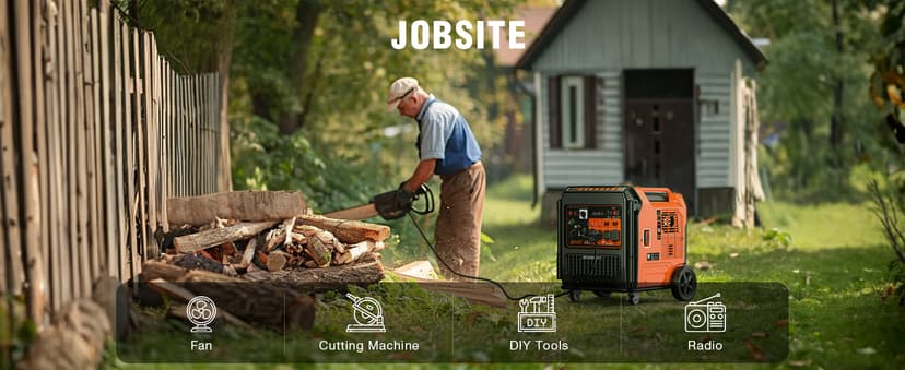 AIVOLT 11250 Wattages Dual Fuel Portable Inverter Generator Super Quiet Gas Propane Powered Remote/Electric Start Outdoor Generator ATS Ready for Home Back Up Food Truck, 50 State Approved