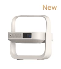 XGIMI MoGo 3 Pro NEW Outdoor Projector with PowerBase Stand, 2.5hrs Battery, Google TV with Licensed Netflix, Build-in Adjustable Stand, 450 ISO Lumens, ISA 2.0, 2 x 5W Harman Kardon