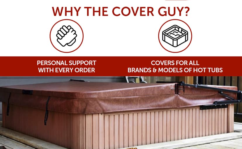 The Cover Guy Premium Hot Tub Cover | Custom Made Replacement Spa Cover | Energy-Saving Hot Tub Covers Built for All Climates | 6, 5, or 4 inch Taper
