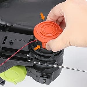 YMHB Trimmer Spool Line for Worx,12 Pack WA0010 Edger Spools Replacement for Worx, Trimmer Line Refills 0.065 inch for Worx, Suitable for Worx String Trimmers(10 Grass Trimmer Line, 2 Trimmer Cap)