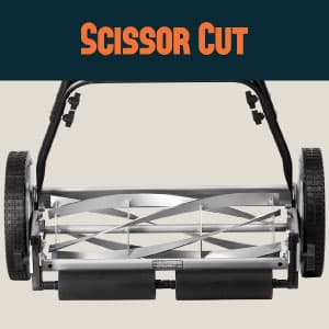 American Lawn Mower Company 1815-18 18-Inch 5-Blade Push Reel Lawn Mower, 18-Inch, 5-Blade, Black