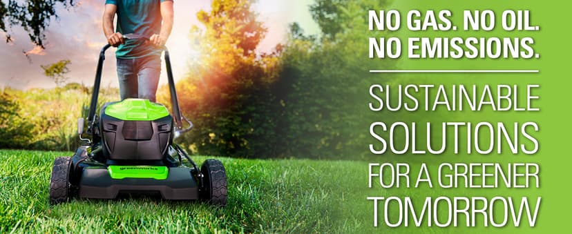 Greenworks 48V (2 x 24V) 20" Brushless Cordless (Push) Lawn Mower (LED Headlight), (2) 4.0Ah Batteries and Dual Port Rapid Charger Included (125+ Compatible Tools)