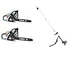 SENIX 4QL 4-Cycle Gas Powered Tiller Cultivator, 46cc Full Crank Engine, 15-Inch Tilling Width, 8-Inch Tilling Depth, Easy Start, Foldable Handles for Compact Storage (TL4QL-L1)