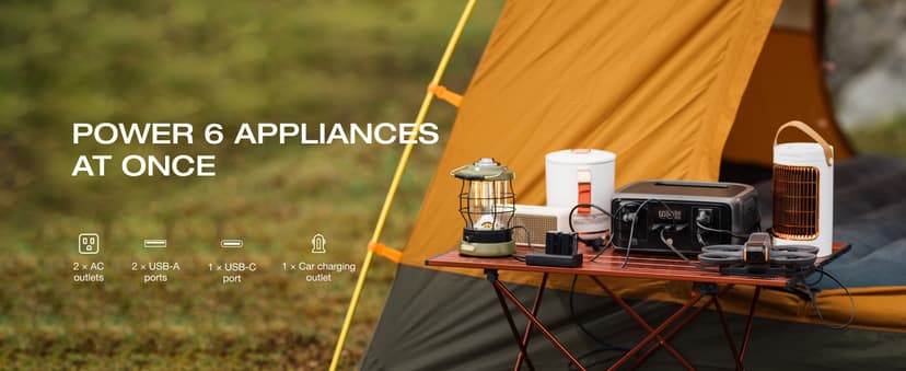 EF ECOFLOW Portable Power Station RIVER 3, 245Wh LiFePO4 Battery Power Station, 300W Up to 600W AC Output, <20 MS UPS & <30 dB, 1Hr Fast Charging Solar Generator for Outdoor/Camping/Home Use