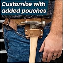 Leather Garden Utility Belt for Women - Florist Tool Holster, Gardening Apron - Gift Box Included, Hammer Holder