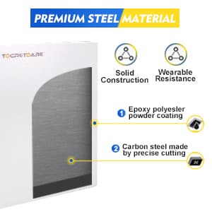 Outdoor Electrical Box, Steel Junction Box 16 x 12 x 8'', NEMA 4X Electrical Enclosure Box IP66 Waterproof & Dustproof, Universal Electrical Project Box with Lock & Mounting Plate