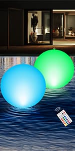 Submersible LED Lights Remote Control Battery Powered, RGB Multi Color Changing Waterproof Light for Pool, Vase Base, Spa, Aquarium, Pond, Hot Tub, Decoration, Party, 2-Pack