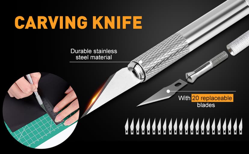 CLOYAN 33pcs Weeding Tools for Vinyl Set, Precision Craft Vinyl Weeding Tools Kit for Scrapbooking, Weeding Vinyl, DIY Art Work Cutting, Lettering, Splicing.