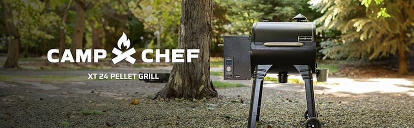 Camp Chef XT 24 Pellet Grill - Pellet Smoker & Grill for Outdoor Cooking Equipment - PID Technology & Smoke Control - Black
