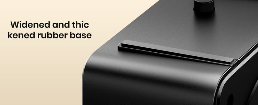 Gaiatop Mini Space Heater, Lightweight PTC Ceramic Fast Heating 500W Energy Efficient for Indoor Use, Overheating & 45° Tip-Over Protection, Portable Desk Electric Heaters for Office Home Black