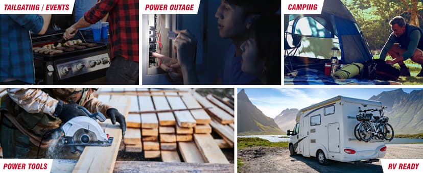 A-iPower 4600W RV-Ready Open Frame Inverter Generator Gas Powered, Lightweight Portable Power Supply with CO Sensor