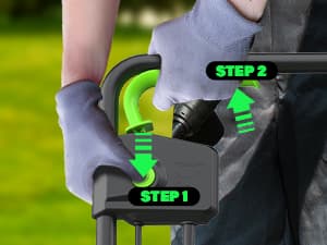 SOYUS Electric Dethatcher and Scarifier with 30L Collection Bag, 13-Inch 12 Amp 2-in-1 Corded Lawn Dethatcher with 4-Postion Depth Adjustment, Quick-Fold, Increases Lawn Health