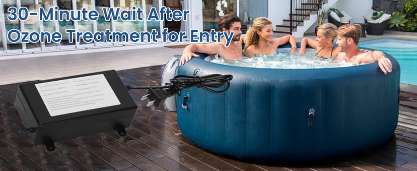 Ozone Generator for Cold Plunge, 1000mg/h Ozone Generator for Water Keep Cold Plunge, Ice Bath, Spa, Hot Tub, Pool Clean and Fresh for a Long Time