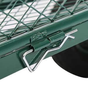 Garden Cart Wagon - 400 lbs Capacity Heavy-Duty Steel Mesh Utility Cart with Removable Sides, All-Terrain Wheels & Pull Handle for Yard, Lawn & Garden Hauler