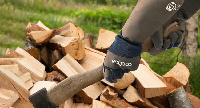 COOLJOB Thorn Proof Rose Pruning Garden Gloves for Men, Long Sleeve Padded Yard Work for Bush, Blackberry, Cactus, Heavy Duty/Puncture Resistant/Machine Washable, Large, Navy